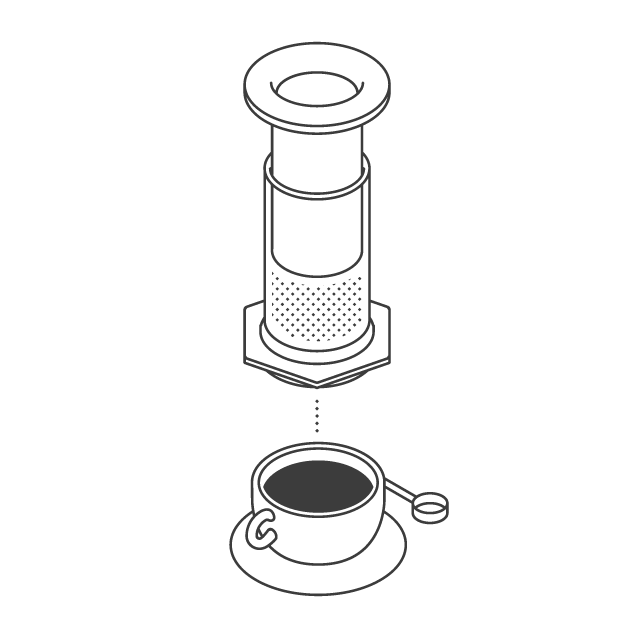 the coffee officina brewing method aeropress